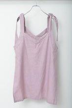 画像をギャラリービューアに読み込む, V-NECK TANK_LONG_LINEN 01/PINK

