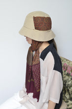 Load image into Gallery viewer, SCARF DROOPY BUCKET HAT_BEG_02
