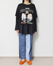 Load image into Gallery viewer, Fake layered T-shirt / BLACK_C
