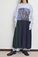 Load image into Gallery viewer, PLEATS OP_PRINT L/ST (02_PUR/YURI)
