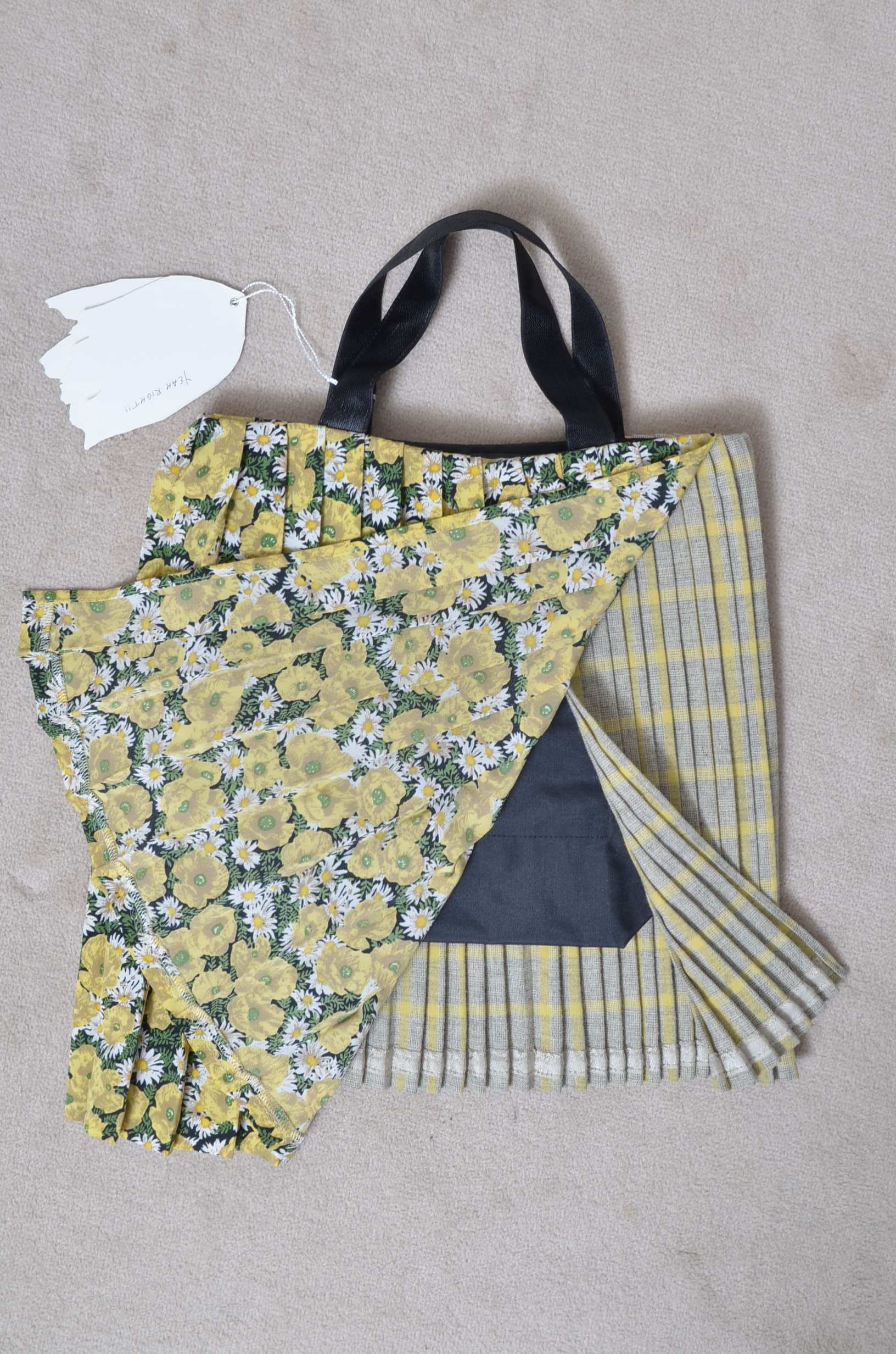 PLEATED BAG/SMALL_A – here/YEAH RIGHT!!