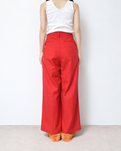 Load image into Gallery viewer, Deep tuck wide pants / wool flannel
