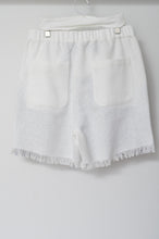 Load image into Gallery viewer, WHT FRINGE RUG SHORTS_01size
