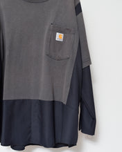 画像をギャラリービューアに読み込む, Fake layered T-shirt / BLACK_E
