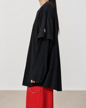 画像をギャラリービューアに読み込む, Fake layered T-shirt / BLACK_F
