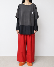 画像をギャラリービューアに読み込む, Fake layered T-shirt / BLACK_E
