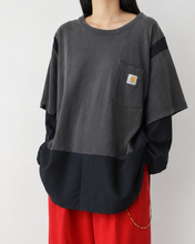画像をギャラリービューアに読み込む, Fake layered T-shirt / BLACK_E
