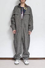 Load image into Gallery viewer, LINEN WOOL JUMP SUIT / BRWN_03
