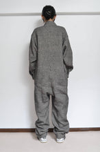 画像をギャラリービューアに読み込む, LINEN WOOL JUMP SUIT / BRWN_03
