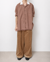 Load image into Gallery viewer, Tablecloth collar fringe shirt / bishu wool_B
