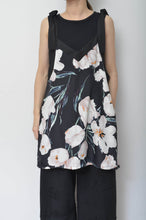 画像をギャラリービューアに読み込む, V-NECK TANK_LONG_LINEN 00/BLACK
