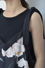 画像をギャラリービューアに読み込む, V-NECK TANK_LONG_LINEN 00/BLACK
