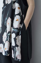 画像をギャラリービューアに読み込む, V-NECK TANK_LONG_LINEN 00/BLACK

