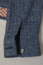画像をギャラリービューアに読み込む, HERRINGBONE LINEN WOOL QUILTED WORK BLOUSON
