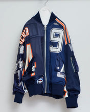 Load image into Gallery viewer, CUT UP MA-1 / FOOTBALL T / BLUE / 01size
