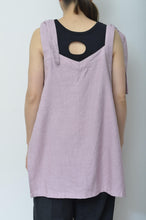 画像をギャラリービューアに読み込む, V-NECK TANK_LONG_LINEN 01/PINK
