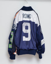 Load image into Gallery viewer, CUT UP MA-1 / FOOTBALL T / BLUE / 01size
