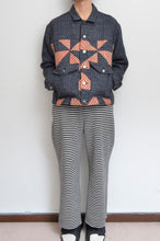 画像をギャラリービューアに読み込む, HERRINGBONE LINEN WOOL QUILTED WORK BLOUSON
