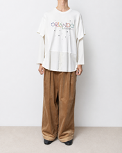 Load image into Gallery viewer, Fake layered T-shirt / WHITE_B

