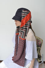 Load image into Gallery viewer, SCARF DROOPY BUCKET HAT_NAV_07
