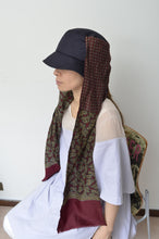 Load image into Gallery viewer, SCARF DROOPY BUCKET HAT_NAV_03
