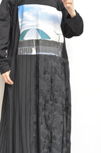 Load image into Gallery viewer, PLEATS OP_PRINT L/ST (02_BLK/PARASOL)
