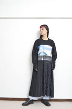 Load image into Gallery viewer, PLEATS OP_PRINT L/ST (02_BLK/PARASOL)
