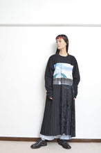 画像をギャラリービューアに読み込む, PLEATS OP_PRINT L/S T (02_BLK/PARASOL)
