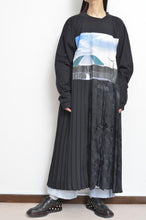 Load image into Gallery viewer, PLEATS OP_PRINT L/ST (02_BLK/PARASOL)

