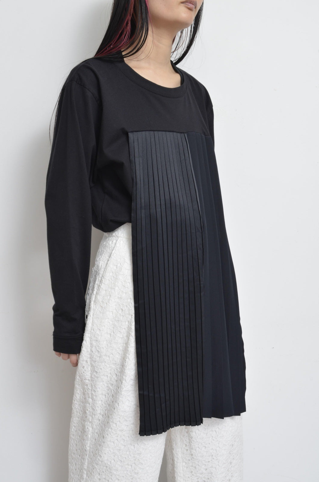 PLEATS L/ST 01/BLK