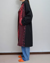 画像をギャラリービューアに読み込む, FLORAL TRENCH COAT/BLK/01 size A
