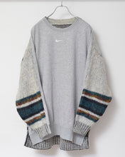Load image into Gallery viewer, Sweat × knit switch pullover_H
