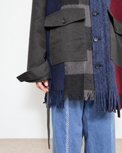 Load image into Gallery viewer, Muffler short blouson / Charcoal_B

