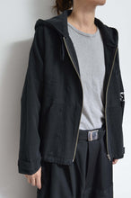 Load image into Gallery viewer, TABLE CLOTH ZIP-UP HOODIE/BLK/01 size
