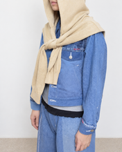 画像をギャラリービューアに読み込む, Knit hood wrap_B
