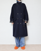 Load image into Gallery viewer, Flower charm pea coat / wool melton × sport
