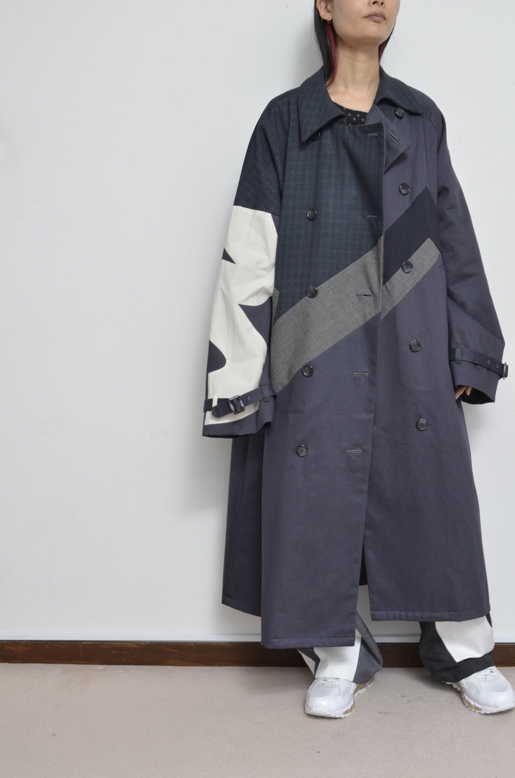 SLACKS UNE UNE TRENCH COAT/LONG_02_A