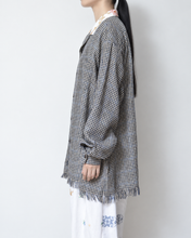 Load image into Gallery viewer, [27SS 予約アイテム] Table Cloth Collar Check Fringe Shirt
