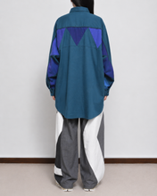 画像をギャラリービューアに読み込む, WOOL VIYELLA △ SH/BLU GRN/SLACK_02
