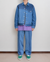 画像をギャラリービューアに読み込む, PANEL DENIM SLACKS / 02 size B
