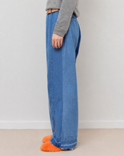画像をギャラリービューアに読み込む, PANEL DENIM SLACKS / 02 size B
