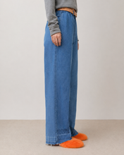 画像をギャラリービューアに読み込む, PANEL DENIM SLACKS / 02 size B
