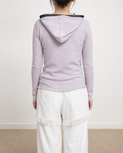画像をギャラリービューアに読み込む, RIB ZIP-UP HOODIE_01 size/PNK
