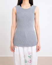 Load image into Gallery viewer, MESH KNIT TANK TOP / B.GRY
