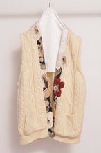 画像をギャラリービューアに読み込む, KNIT VEST C/D_WHITE
