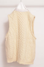 画像をギャラリービューアに読み込む, KNIT VEST C/D_WHITE
