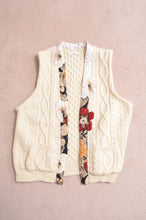 画像をギャラリービューアに読み込む, KNIT VEST C/D_WHITE
