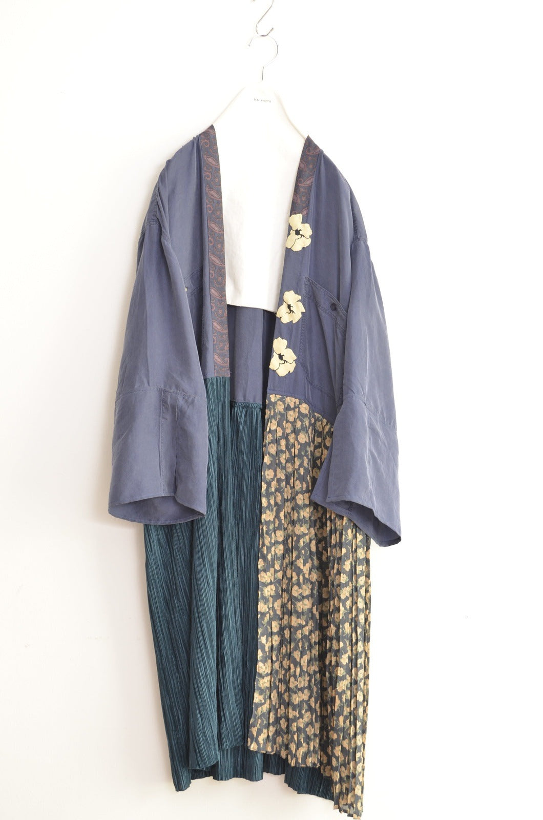 FLOWER PATCH ROBE / NAV