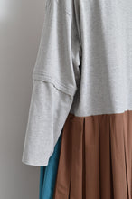 Load image into Gallery viewer, PLEATED TEE OP(PRINT)_Mi*00 / B
