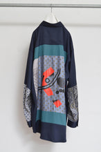 画像をギャラリービューアに読み込む, SILKY TWILL SHIRTS(PRINT) NAVY/02
